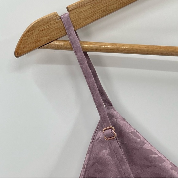 LASCANA Purple on Purple Leopard Print Sexy Lingerie Nighty Size 8 - Picture 3 of 8